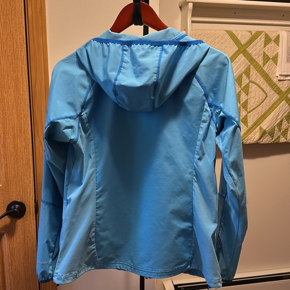Columbia Light Blue Full-Zip Hooded Jacket size medium - Picture 10 of 14